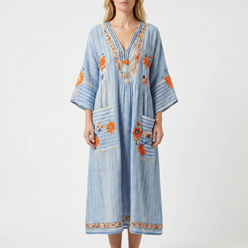 Bohélia - Robe Kaftan Coupe Ample