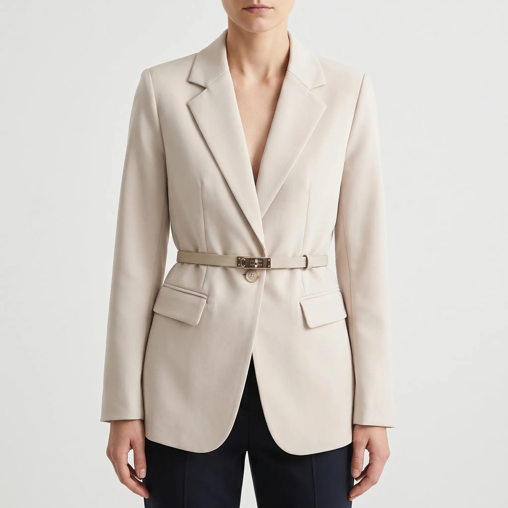 Cintria - Blazer Ajusté Avec Ceinture