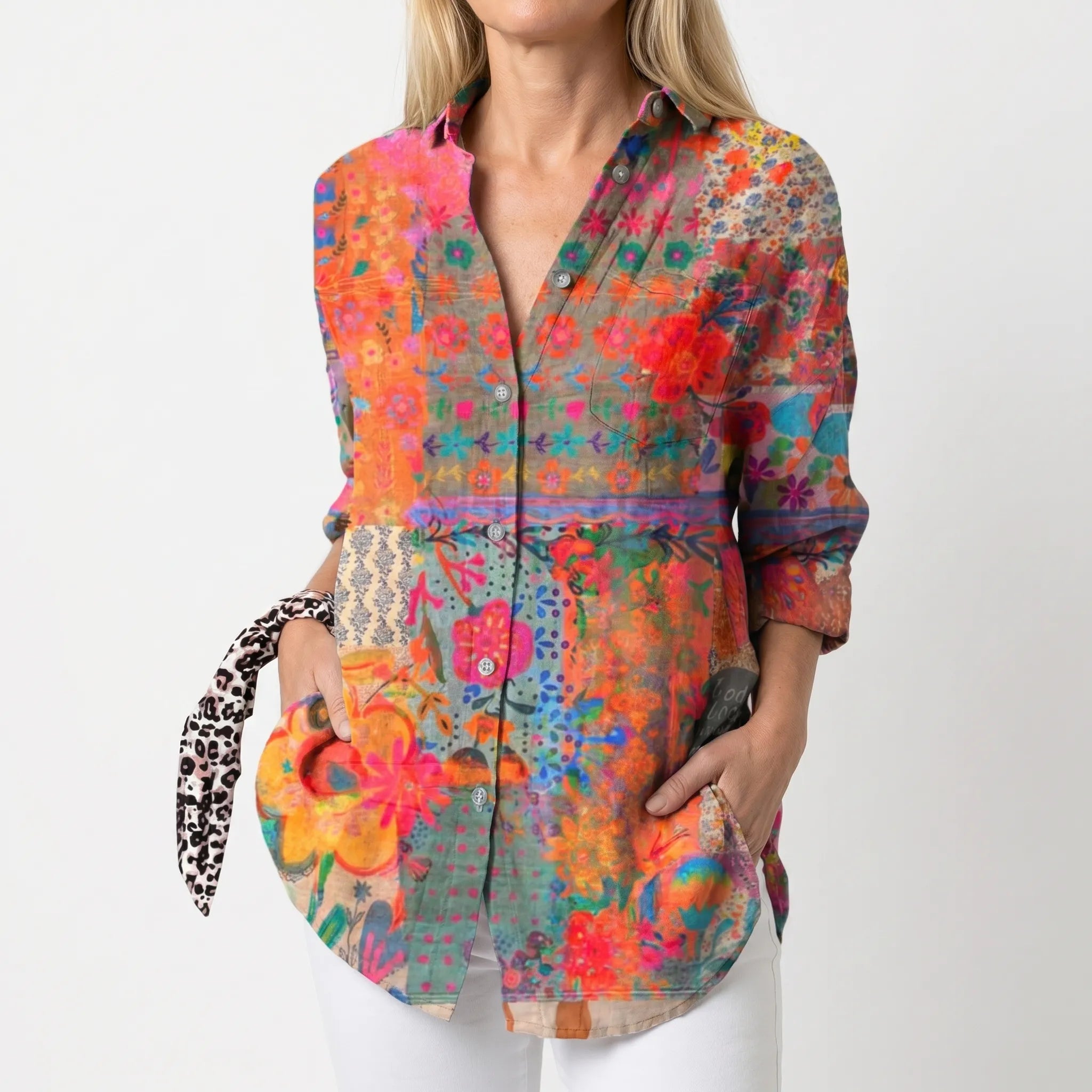 Floralis - Blouse Tunique Fluide Imprimée