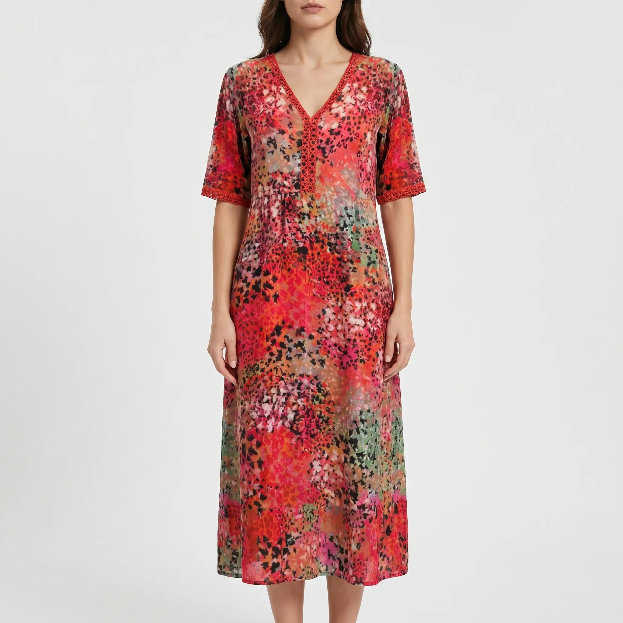 Floriana - Robe D'été Coupe Midi