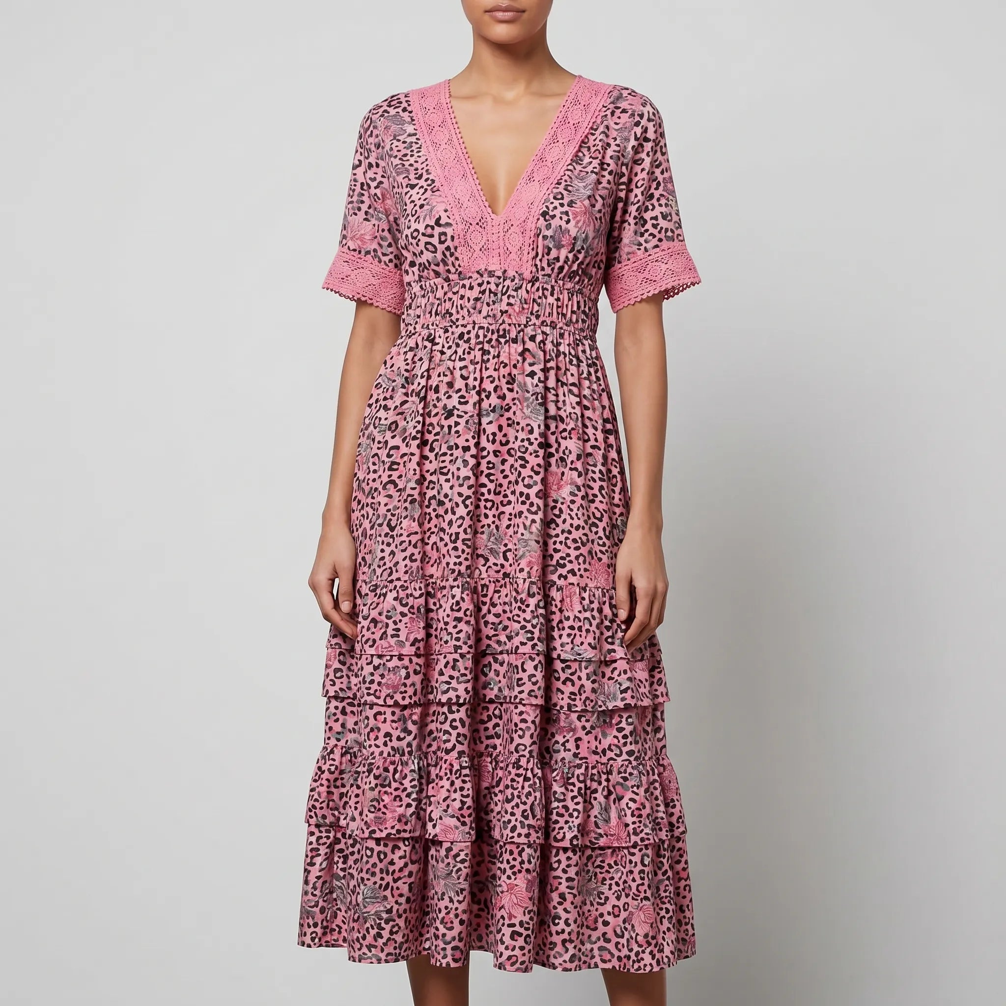 Floriana - Robe D'été Coupe Midi