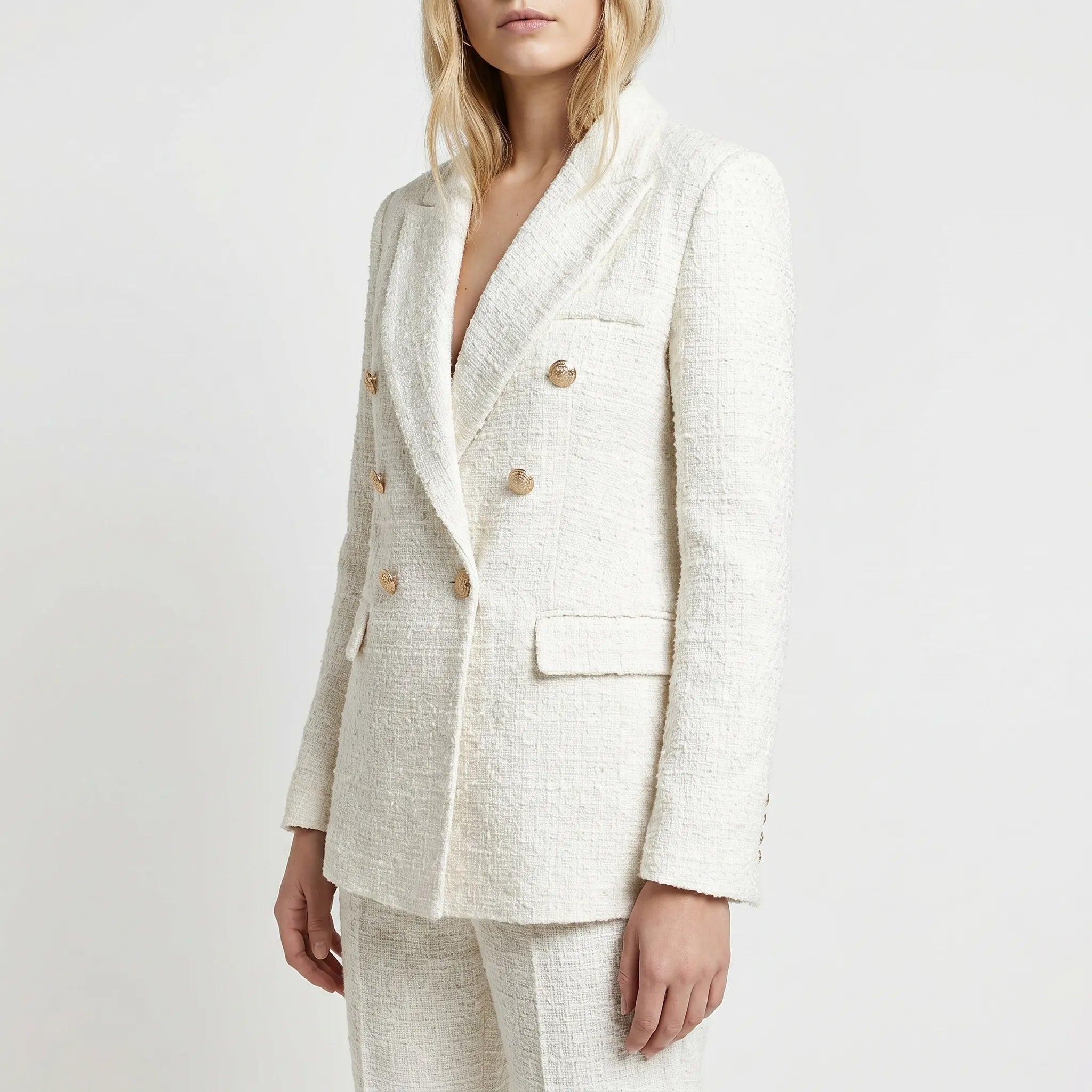 Retrica - Blazer Croisé Texturé