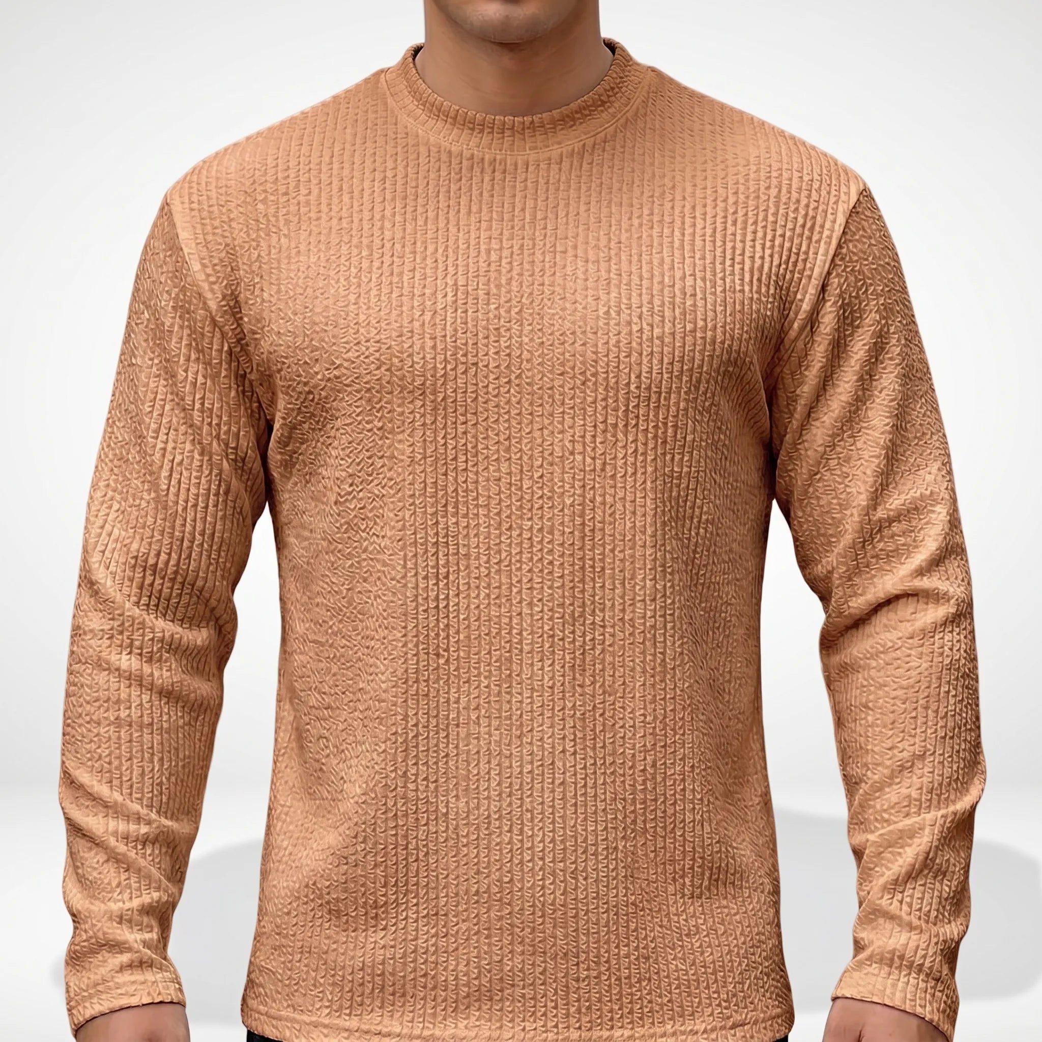 Texturio - T-Shirt Manches Longues Texturé