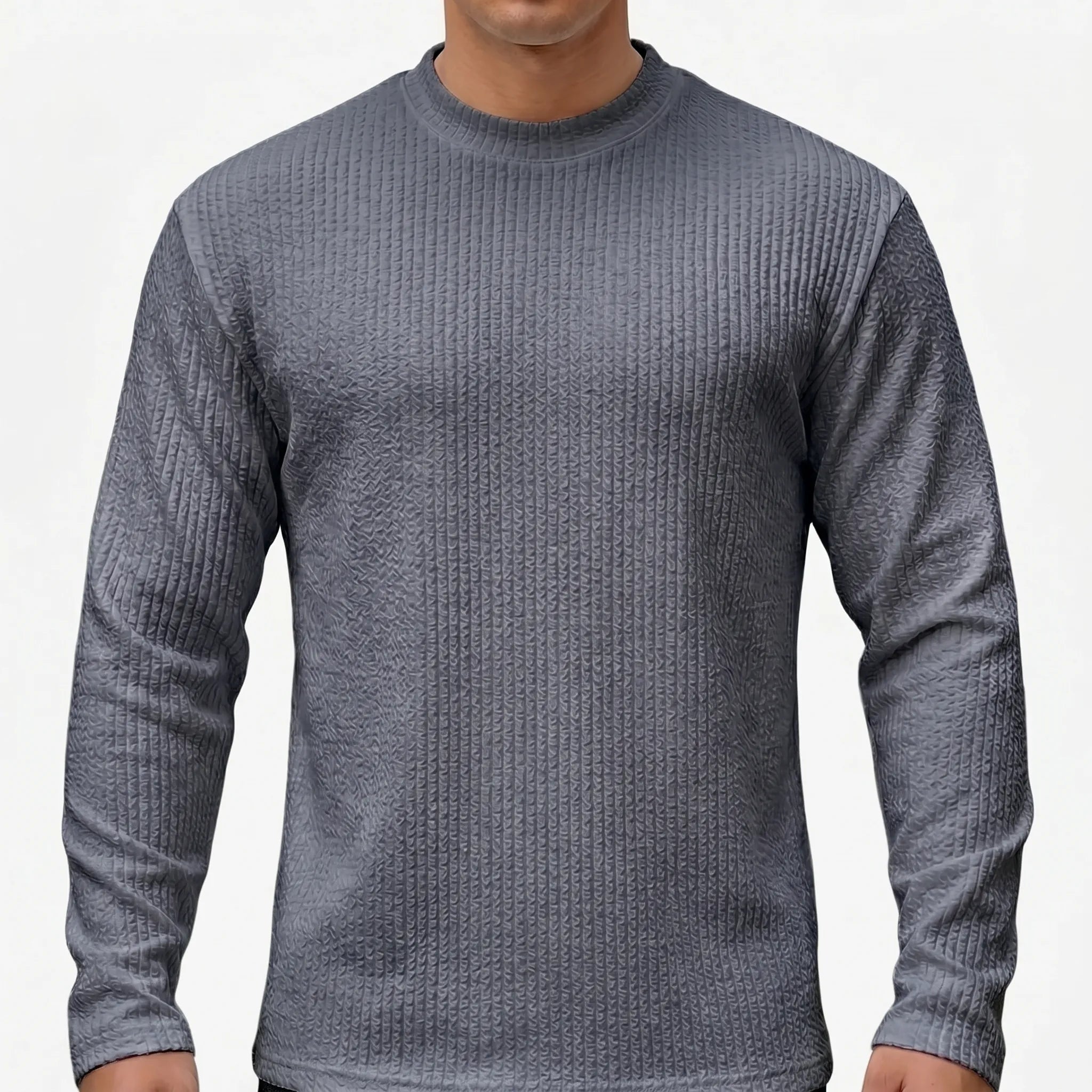 Texturio - T-Shirt Manches Longues Texturé
