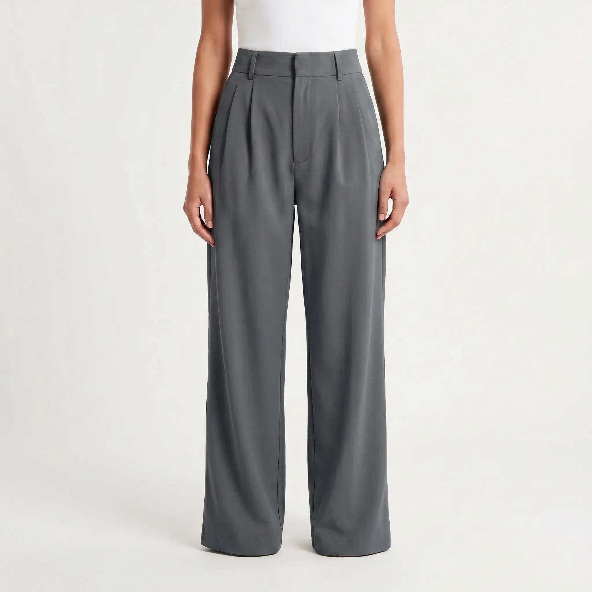 Velora - Pantalon Chino Taille Haute