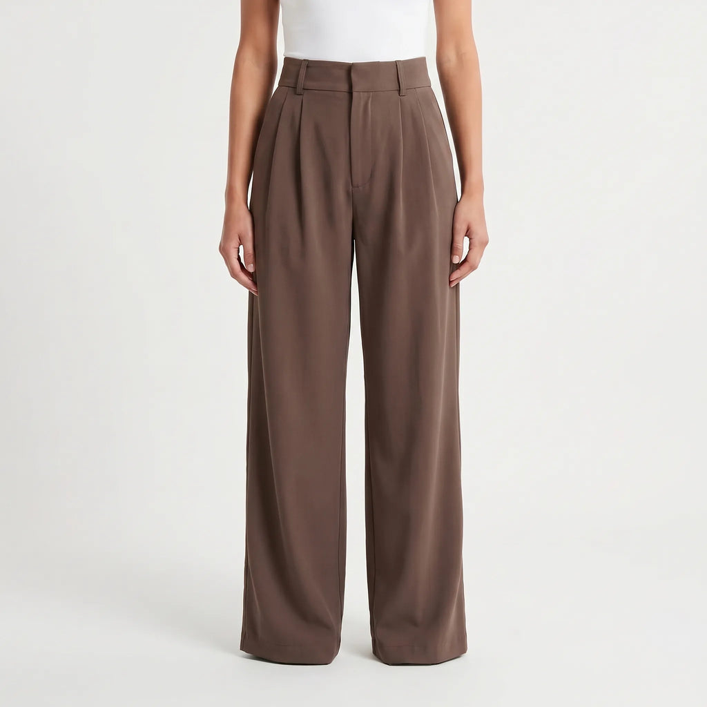 Velora - Pantalon Chino Taille Haute
