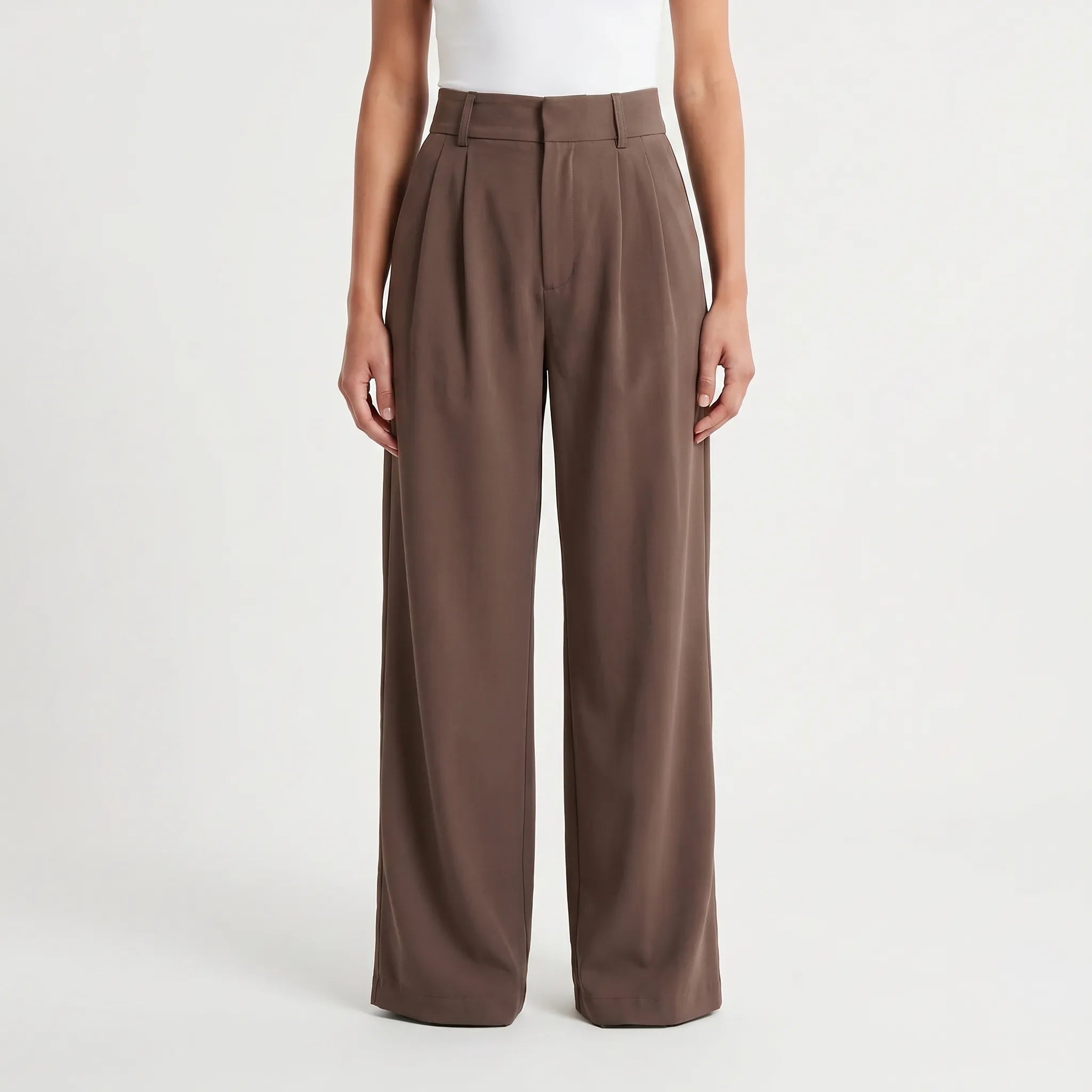 Velora - Pantalon Chino Taille Haute