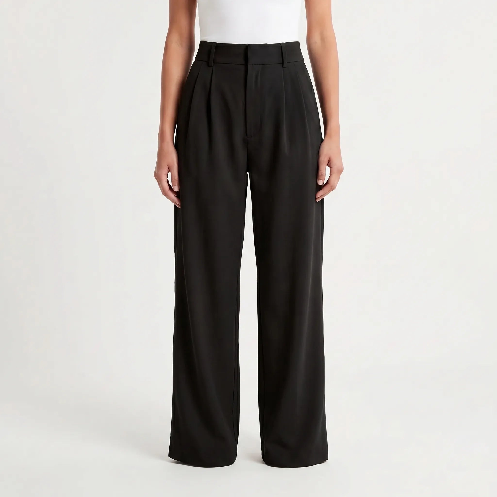 Velora - Pantalon Chino Taille Haute